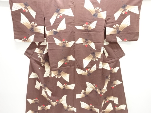 Japanese Kimono / Tsumugi Omeshi Cotton